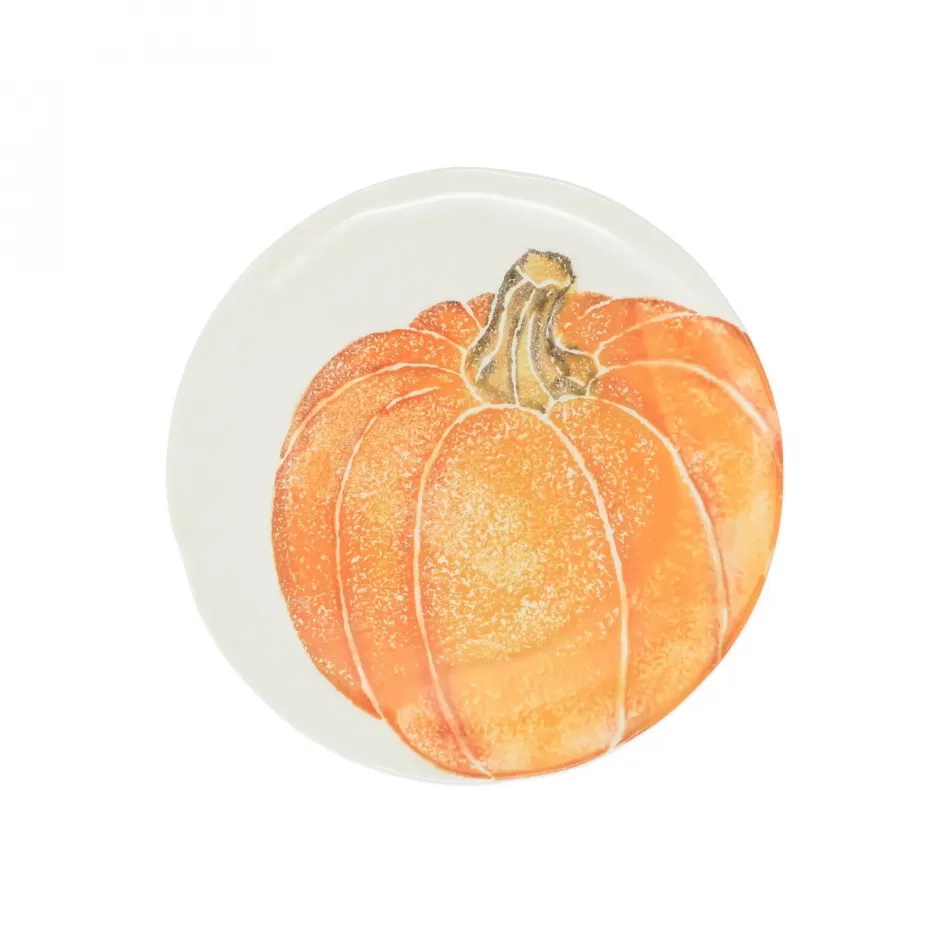 Pumpkins Salad Plate - Orange Medium Pumpkin 9"D