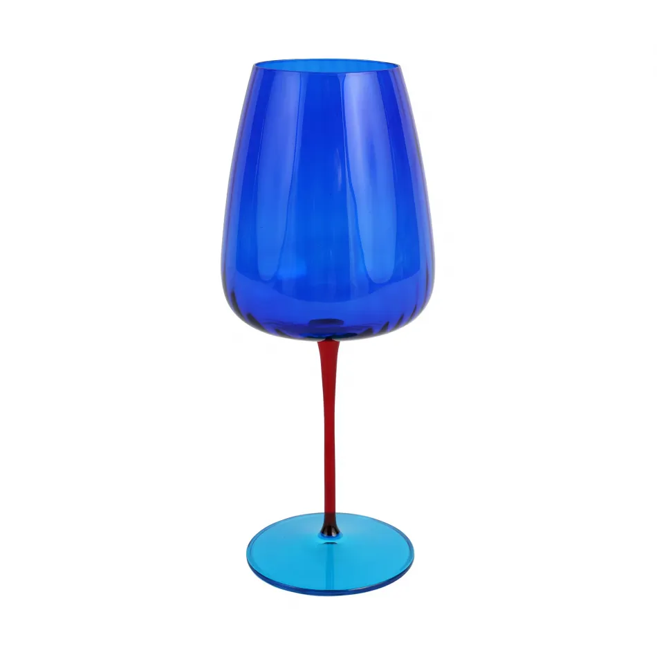 Pompidou Blue Water Glass 9.75"H, 24 oz