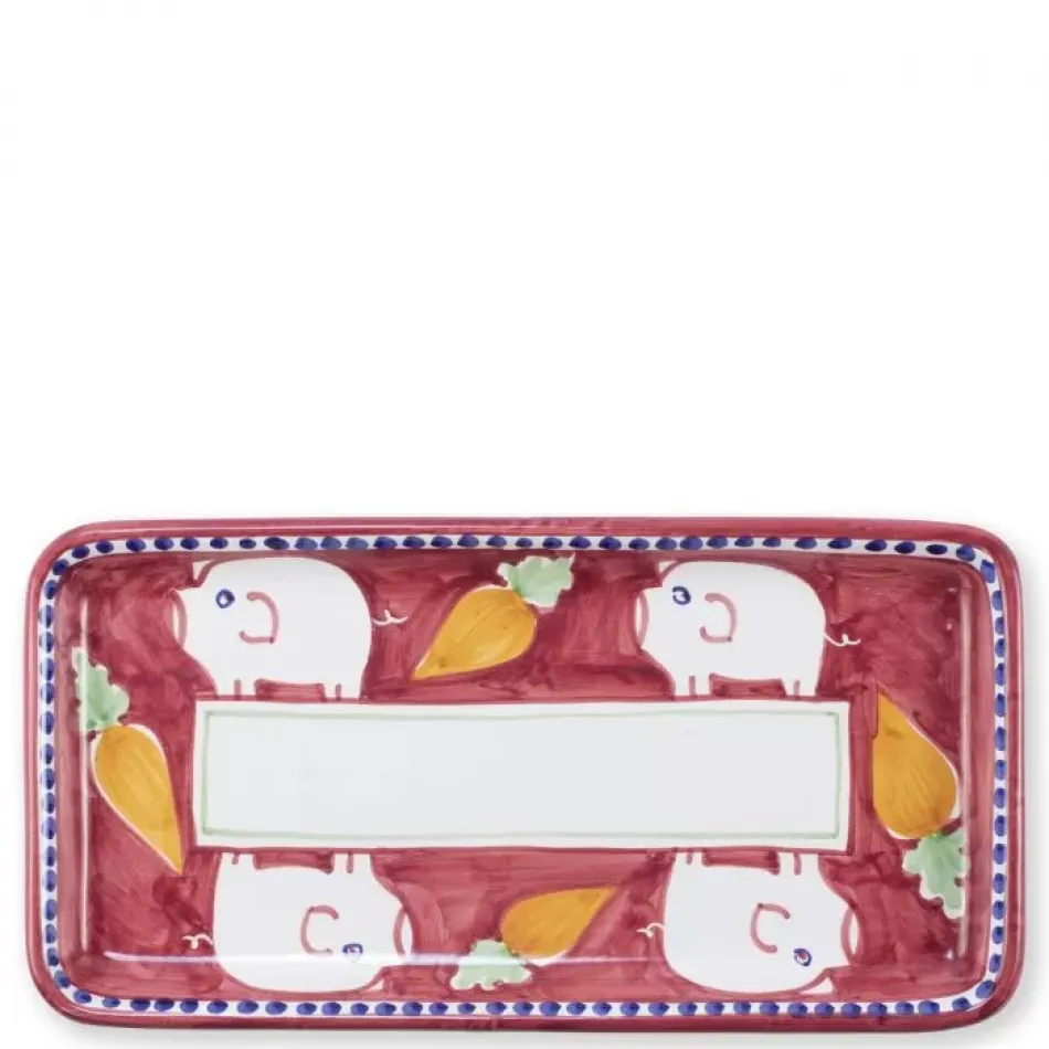 Campagna Porco (Pig) Rectangular Platter 15.5"L, 8"W