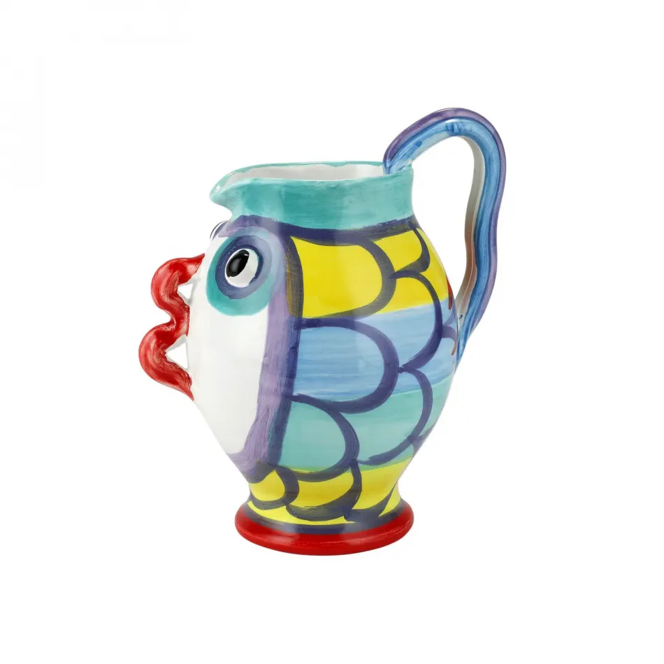 Pesci Colorati Figural Mini Pitcher 8"H, 4 Cups