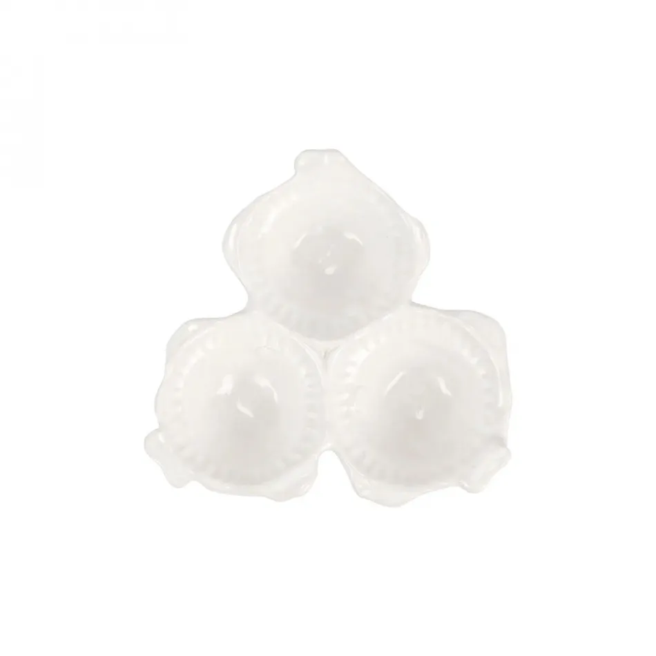 Pesce Serena Three-Part Server 9.5"L, 9.75"W, 2.25"H