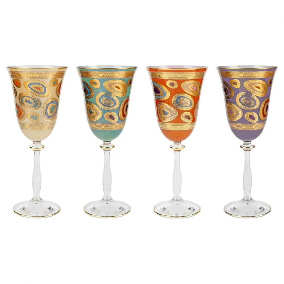 Regalia Assorted Wine Glasses - Set of 4 8.5"H, 9.5 oz