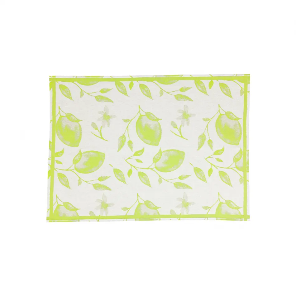 Strofinaccio Green Lemons Dish Towels - Set of 2 27"L, 19.25"W