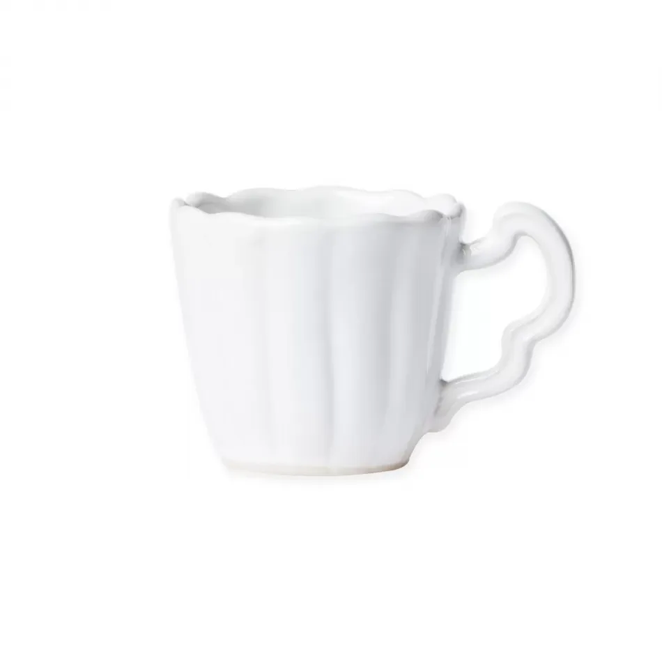 Incanto Stone White Scallop Mug 3.25"H, 10 oz