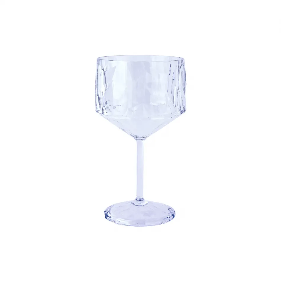 Superglass Blue Gin Glass 8"H, 13.5 oz