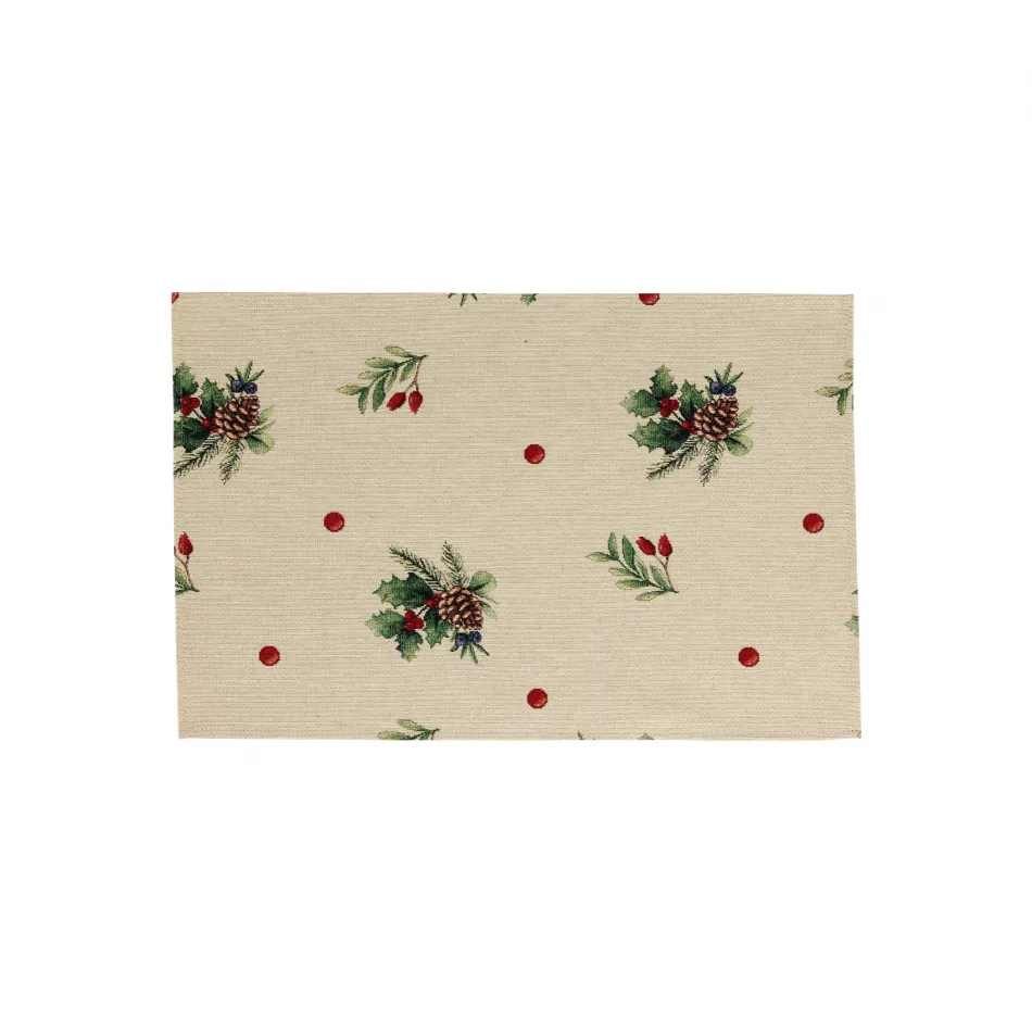 Tavola Holiday Placemats - Set of 4 19"L, 13"W