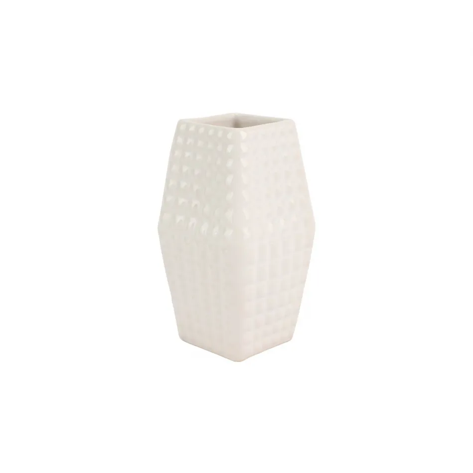 Tessere Bud Vase Square 3.5"Sq, 6.5"H, 20 oz