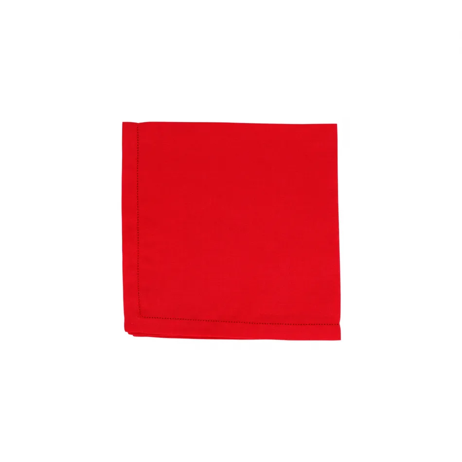 Tessuti Red Napkins - Set of 4 22"Sq