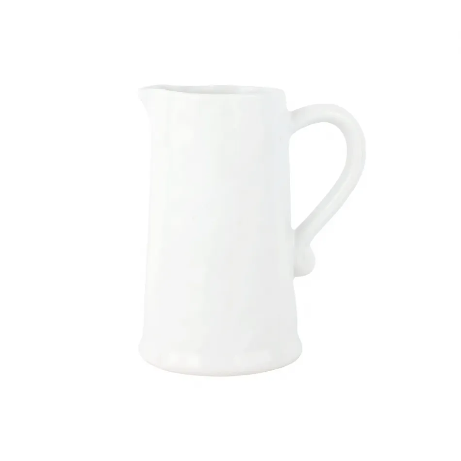 Aria White Pitcher 8.75"H, 8 Cups