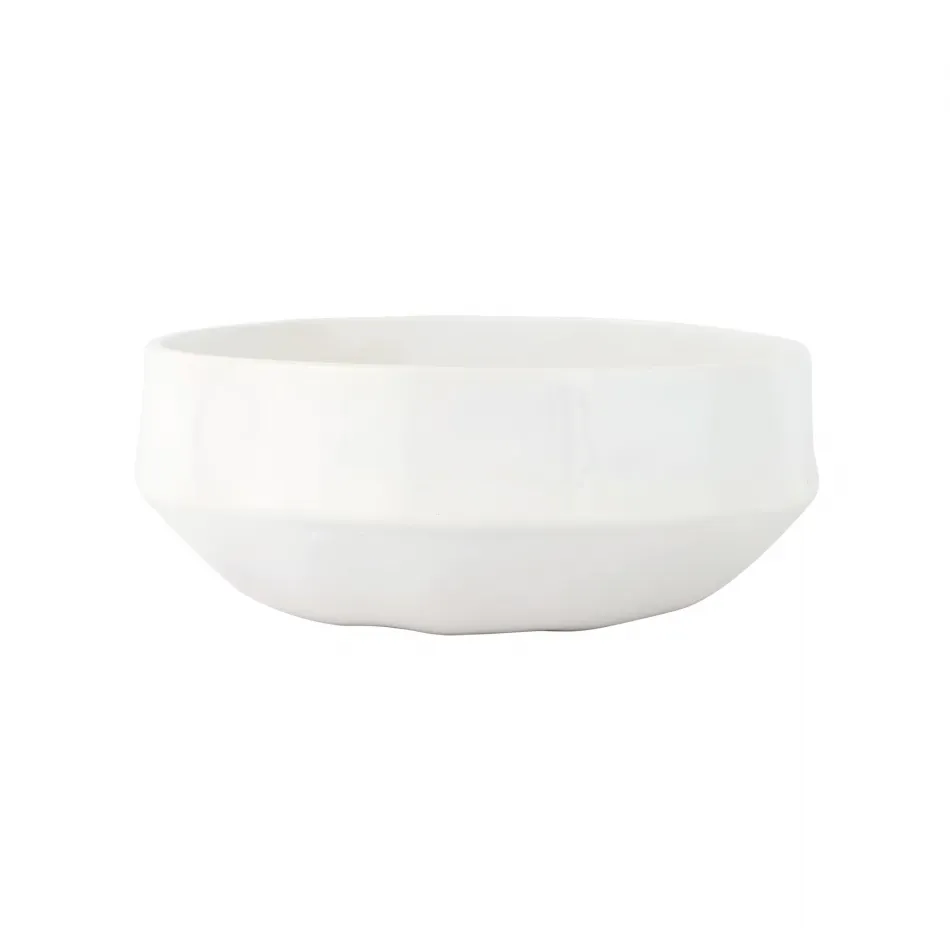 Aria White Organic Large Serving Bowl 10"D, 4.25"H