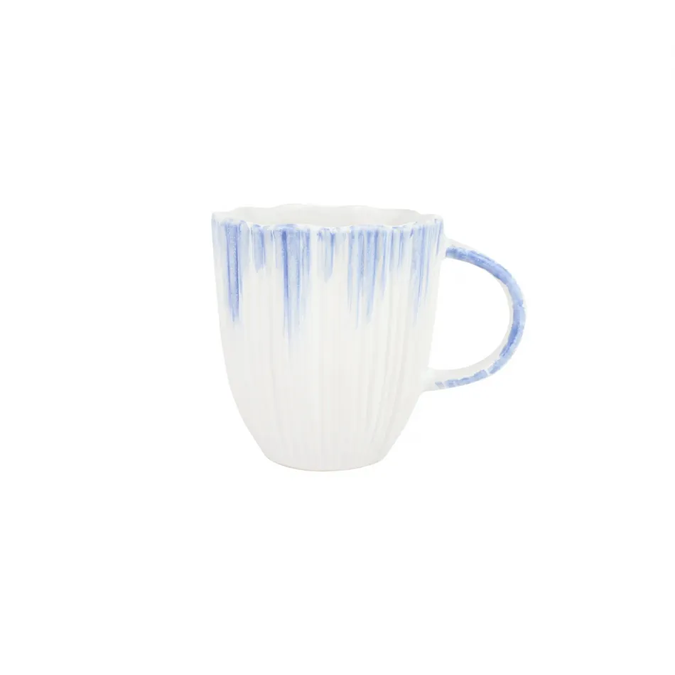 Bari Blue and White Mug 4"H, 14 oz