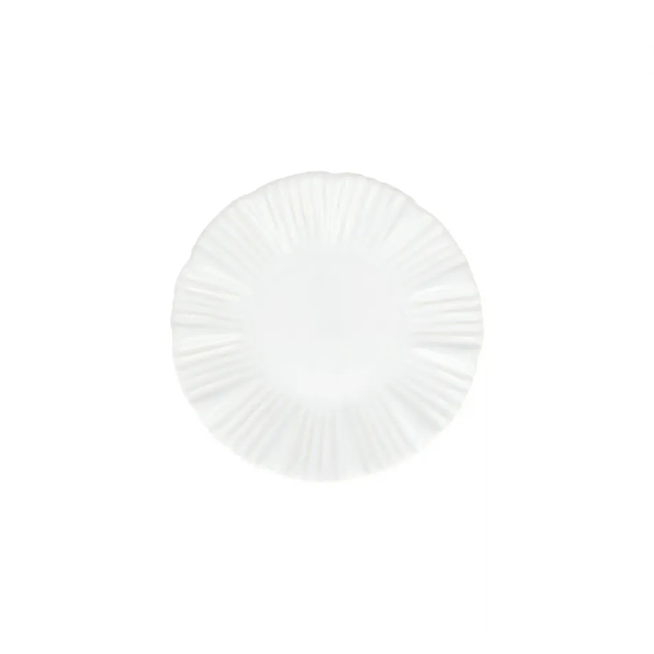 Bari White Cocktail Plate 6.25"D