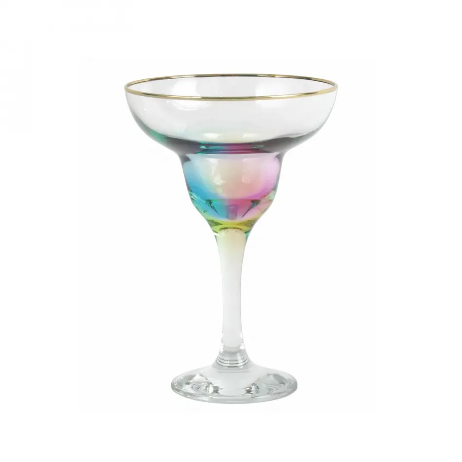 Rainbow Margarita Glass 6.5"H, 4 oz