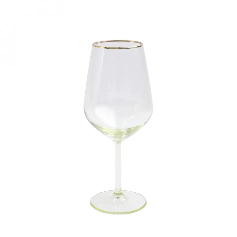Rainbow Yellow Wine Glass