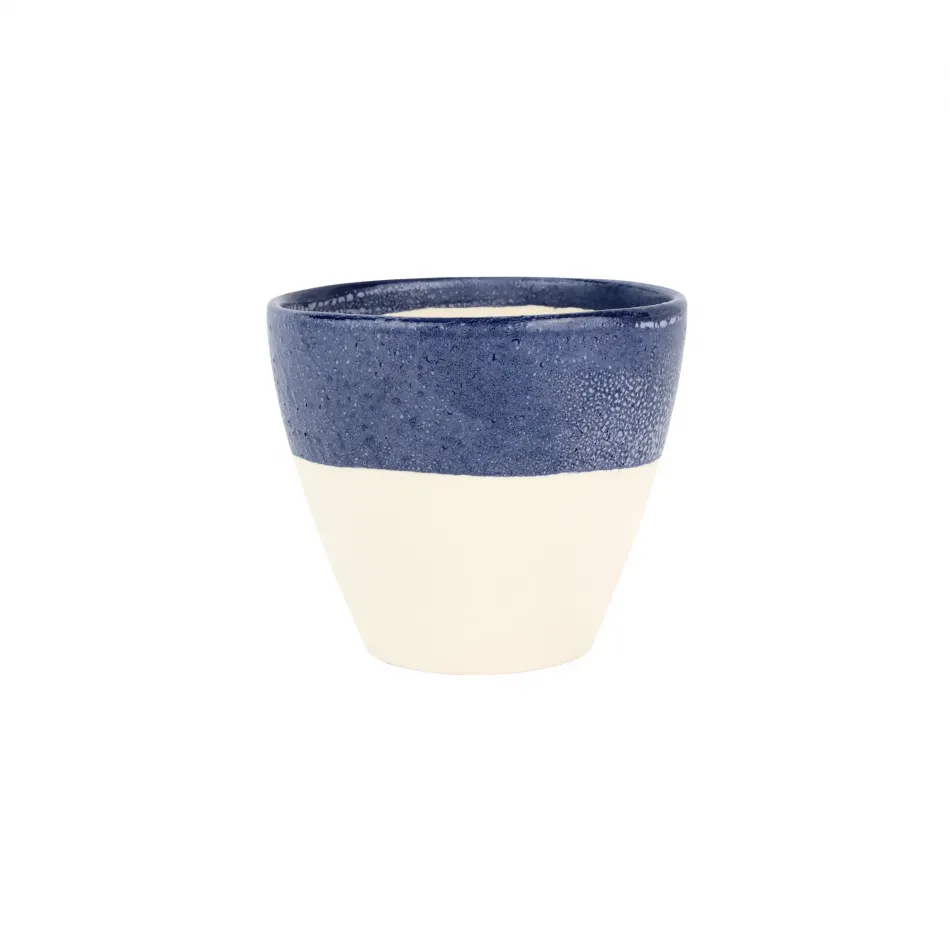 Viva Garden Cobalt Reactive Cachepot Medium 7"D, 6.25"H