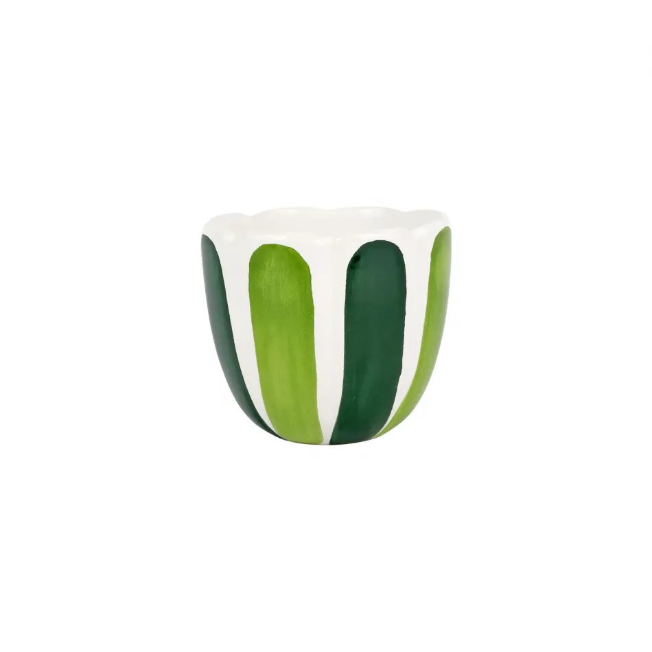 Viva Garden Green Tulip Cachepot Small 5"D, 4.25"H