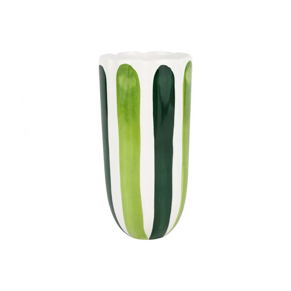 Viva Garden Green Tulip Cachepot Medium 5.25"D, 10.5"H