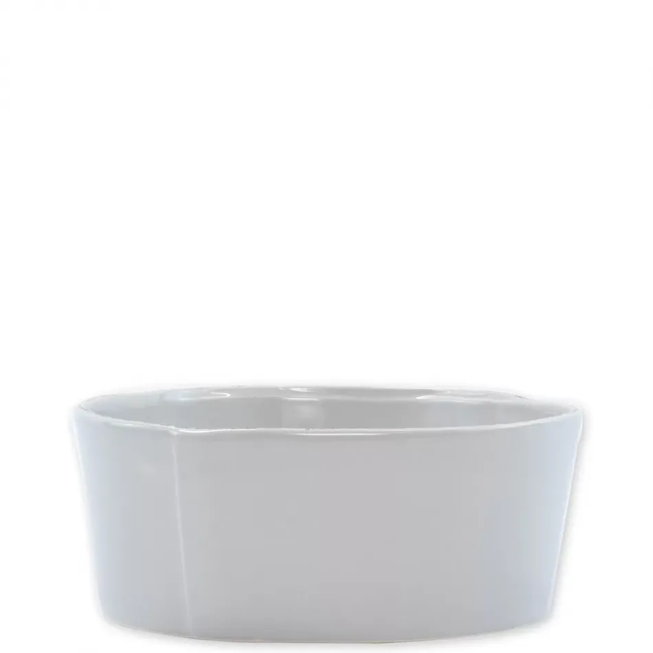 Lastra Light Gray Medium Serving Bowl 8.5"D, 3.5"H