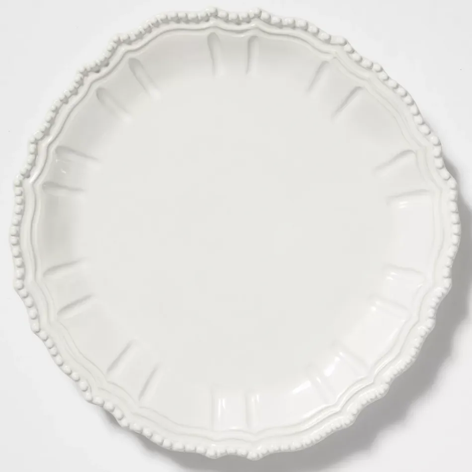 Incanto Stone White Baroque Round Platter 15.25"D