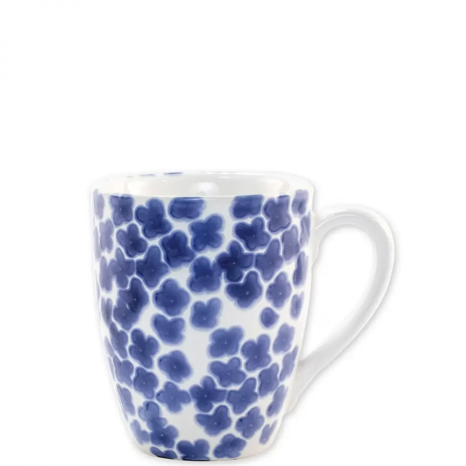 Santorini Flower Mug 4.5"H, 12 oz
