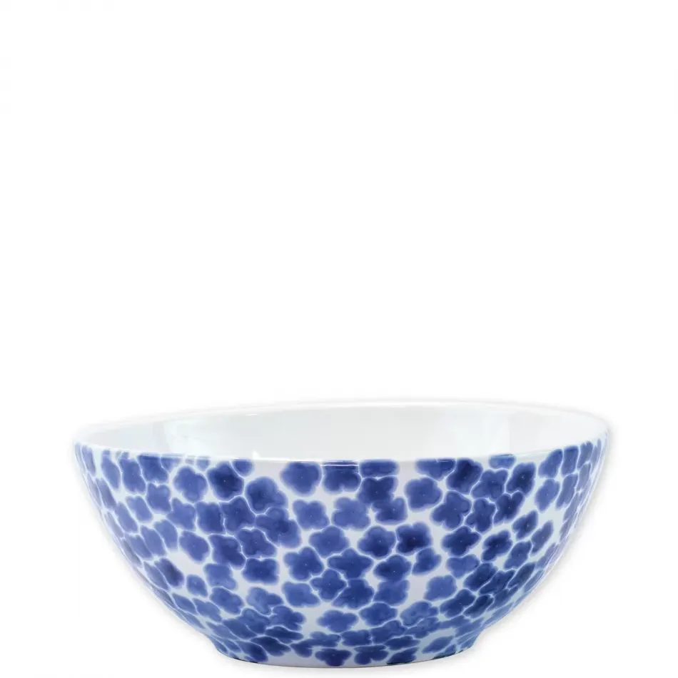 Santorini Flower Small Serving Bowl 8.75"D, 3.75"H