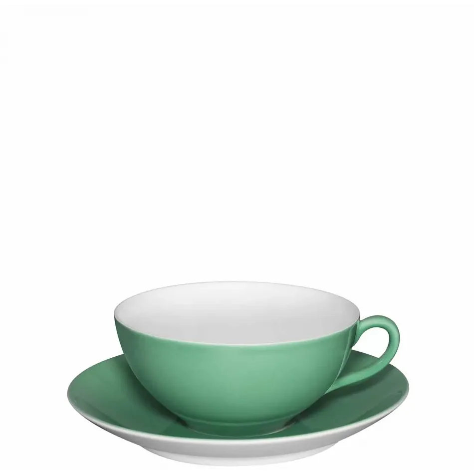 Colors Tea Cup & Saucer Light Green
