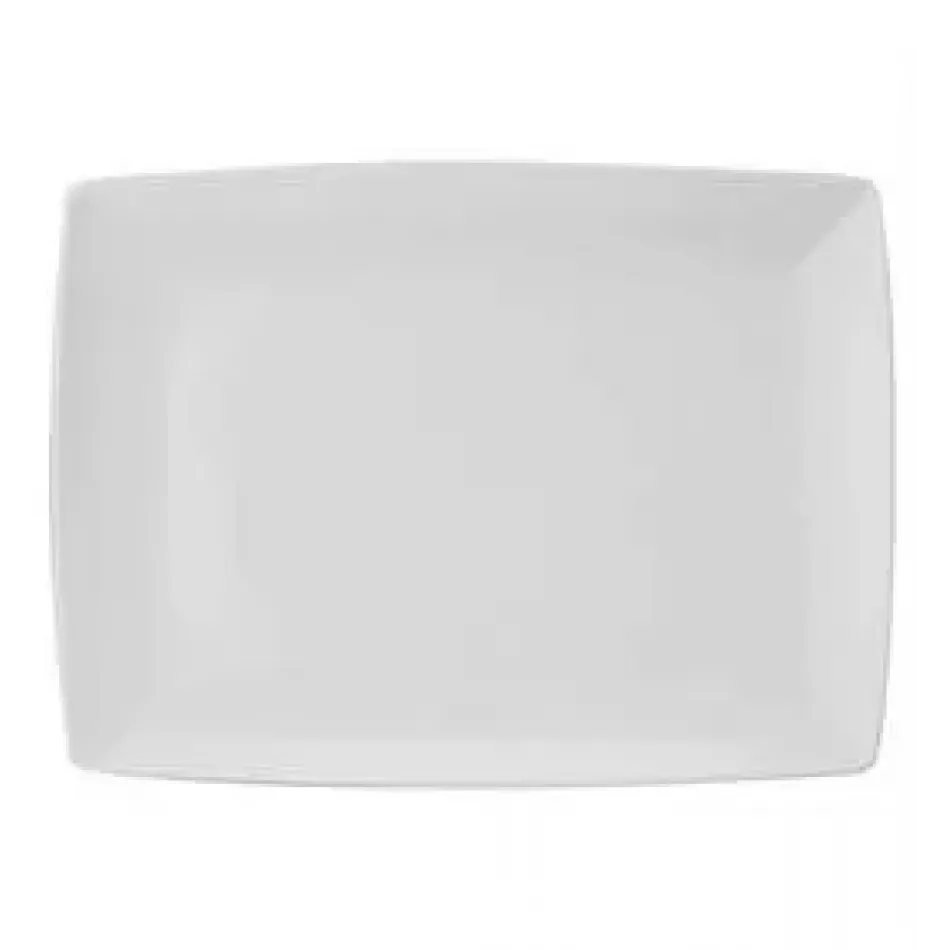 Carre White Large Rectangular Platter