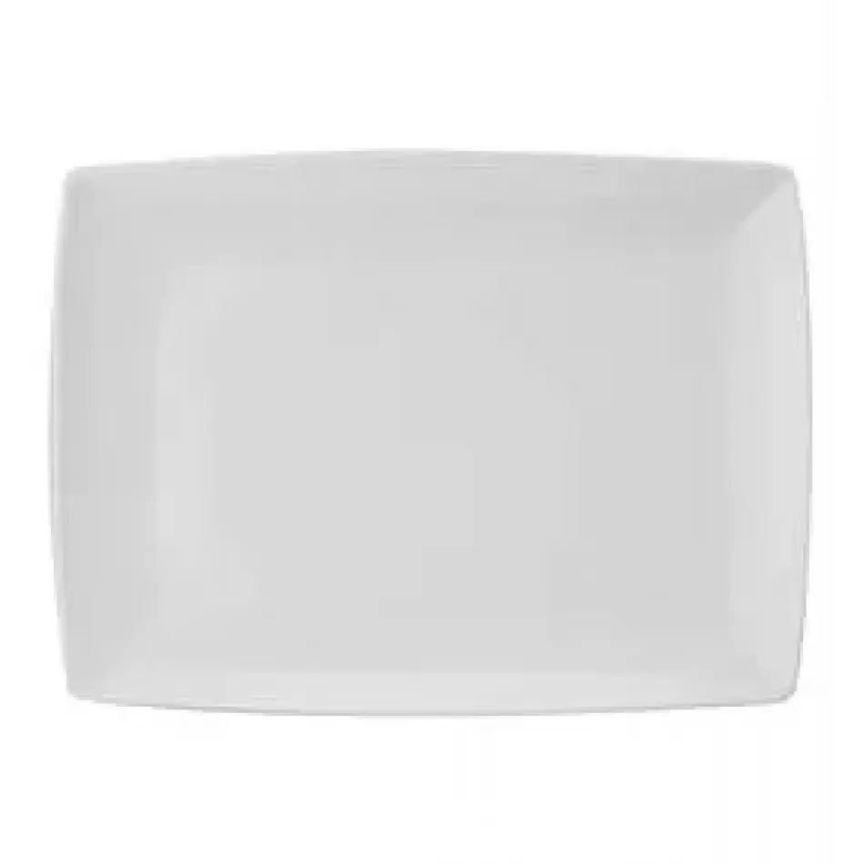 Carre White Medium Rectangular Platter