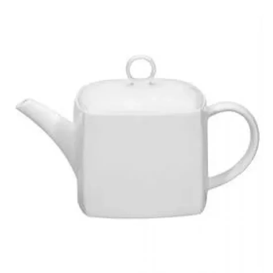 Carre White Tea Pot