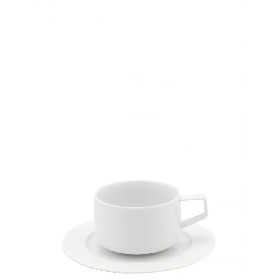 Silk Road White Tea Cup And Saucer