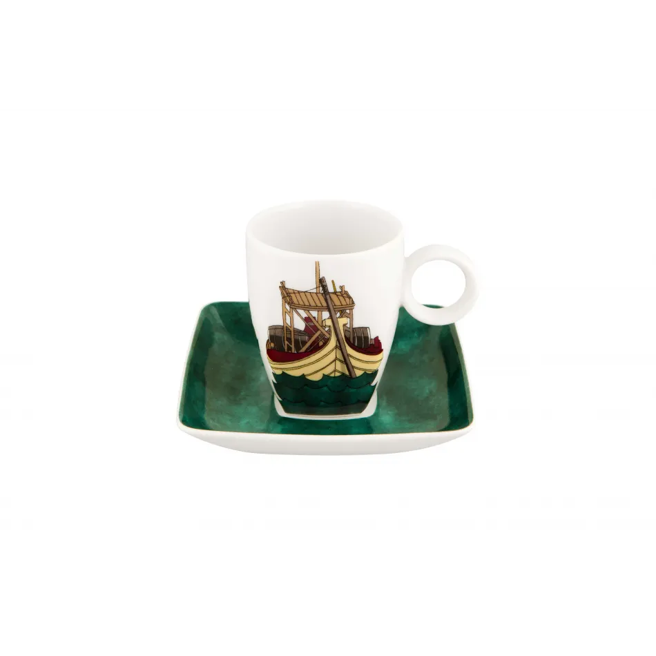 Alma do Porto Coffee Cup & Saucer Barco Rebelo