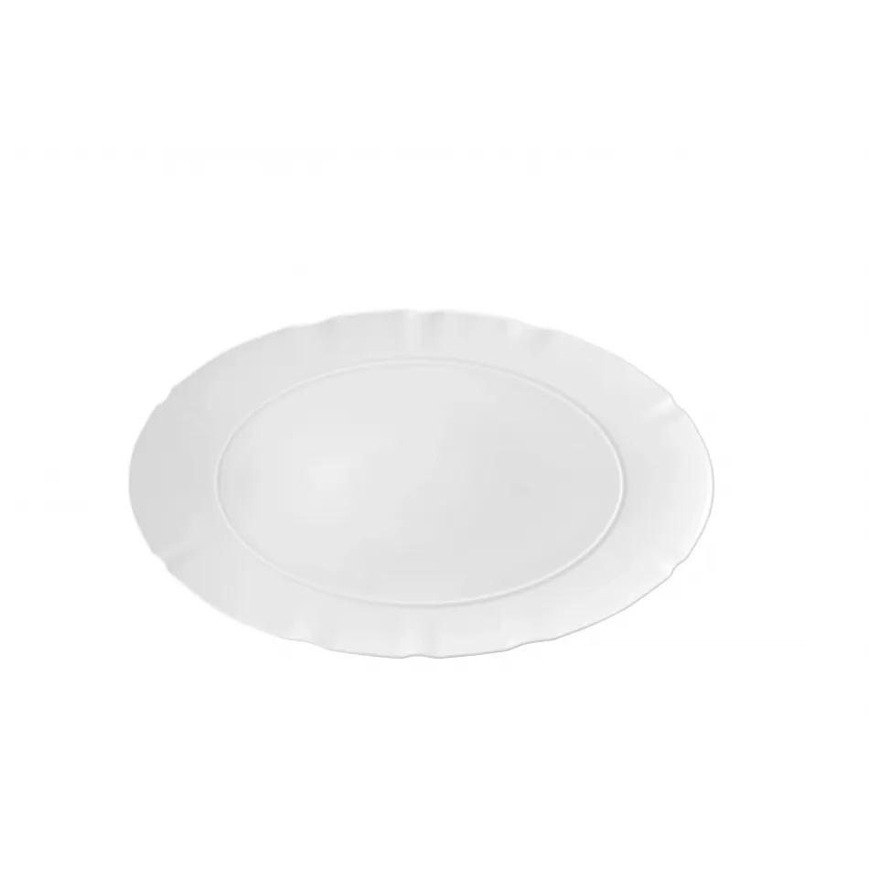 Crown White Large Oval Platter