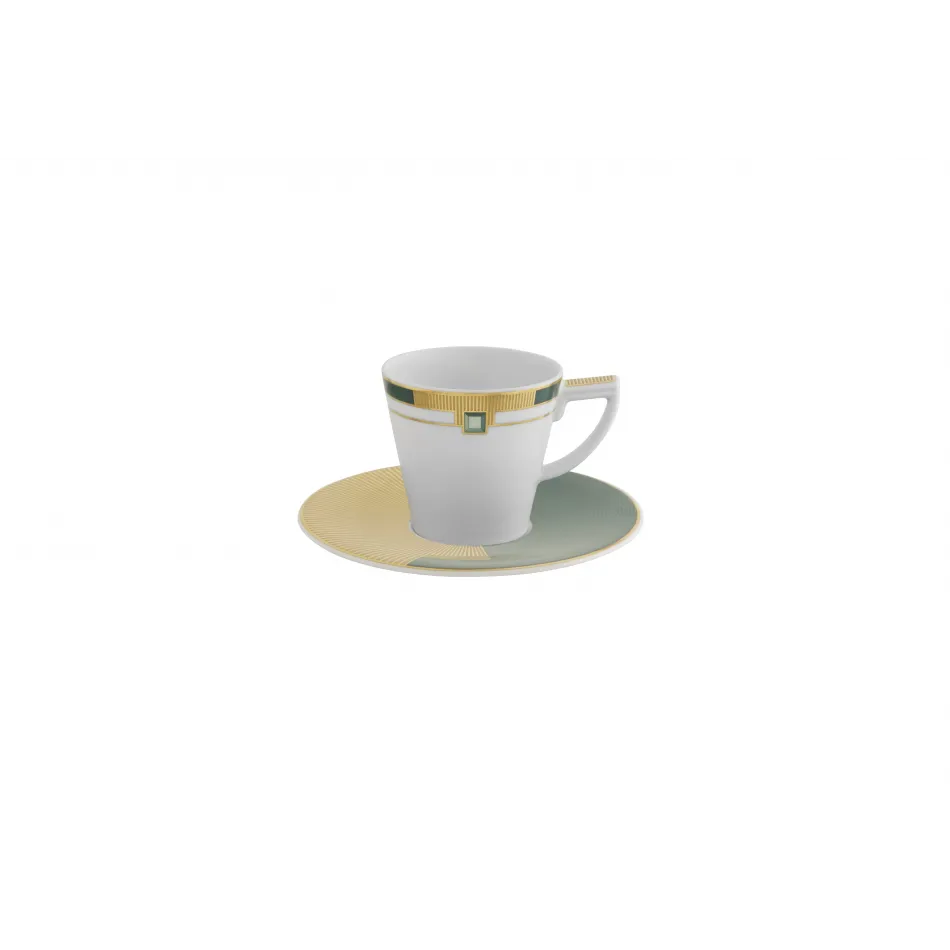 Emerald Espresso Cup And Saucer
