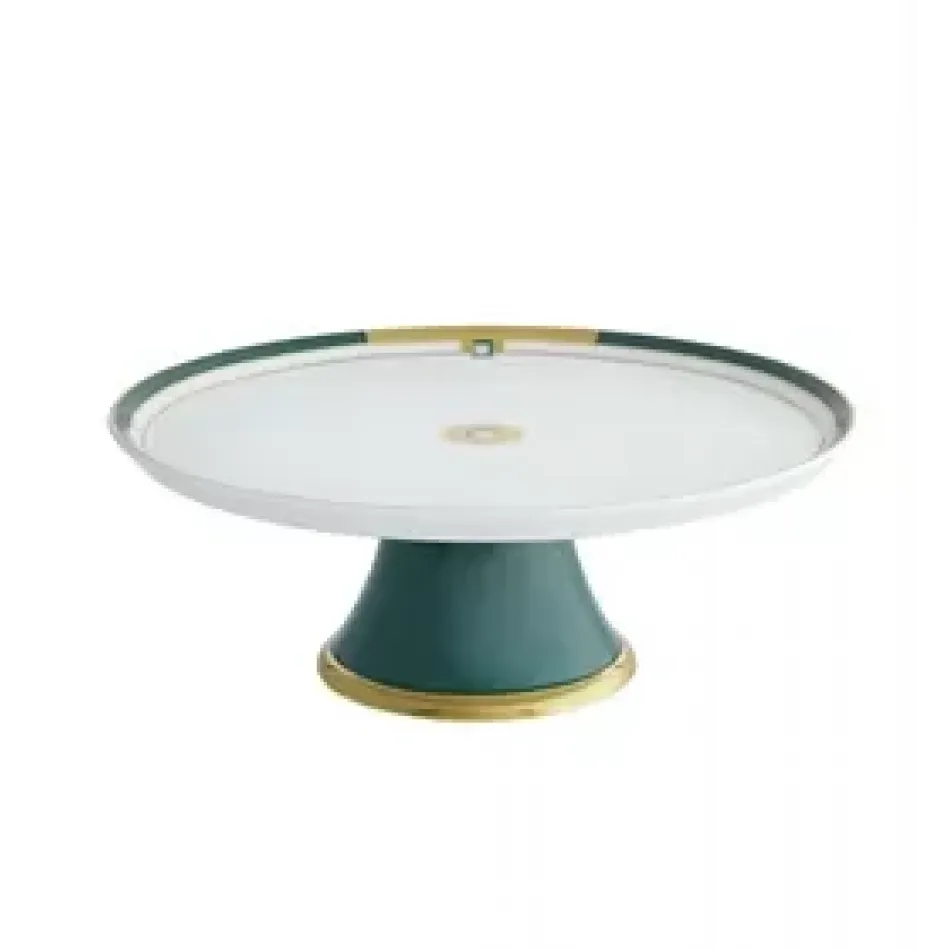 Emerald Large Footed Cake Plate