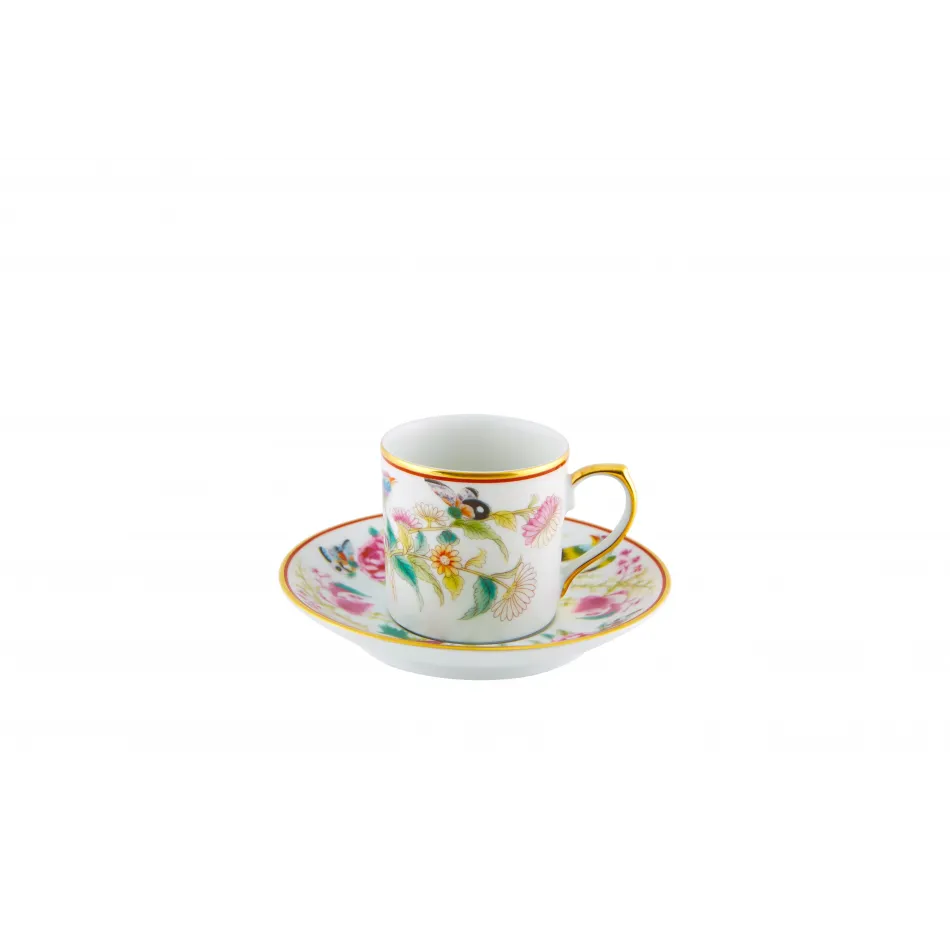 Paco Real Coffee Cup And Saucer Flowers