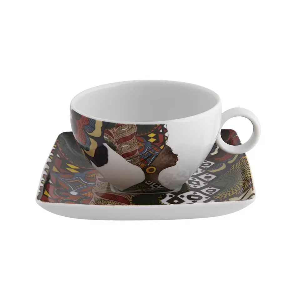 Alma de Luanda Set 2 Tea Cup & Saucer