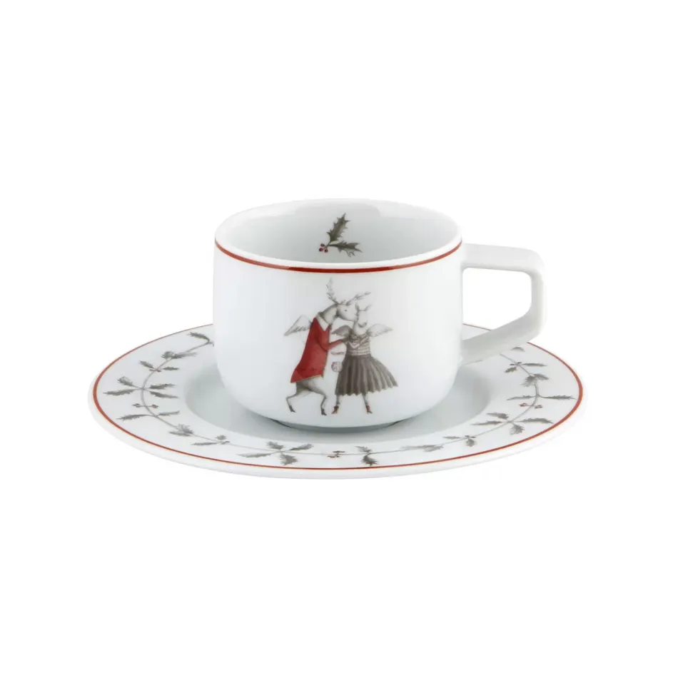 Noel Coffee Cup & Saucer "To Dance"