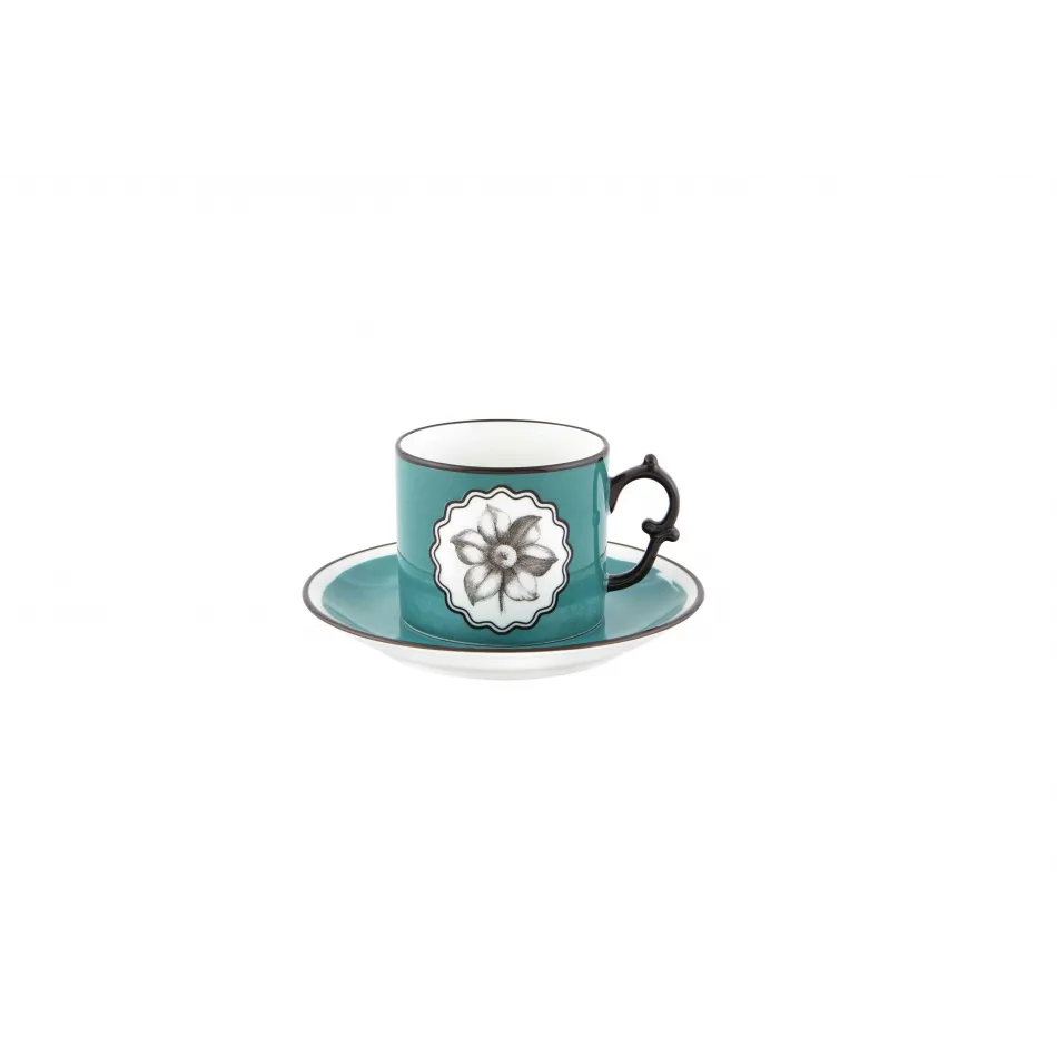 Christian Lacroix Herbariae Tea Cup And Saucer Peacock