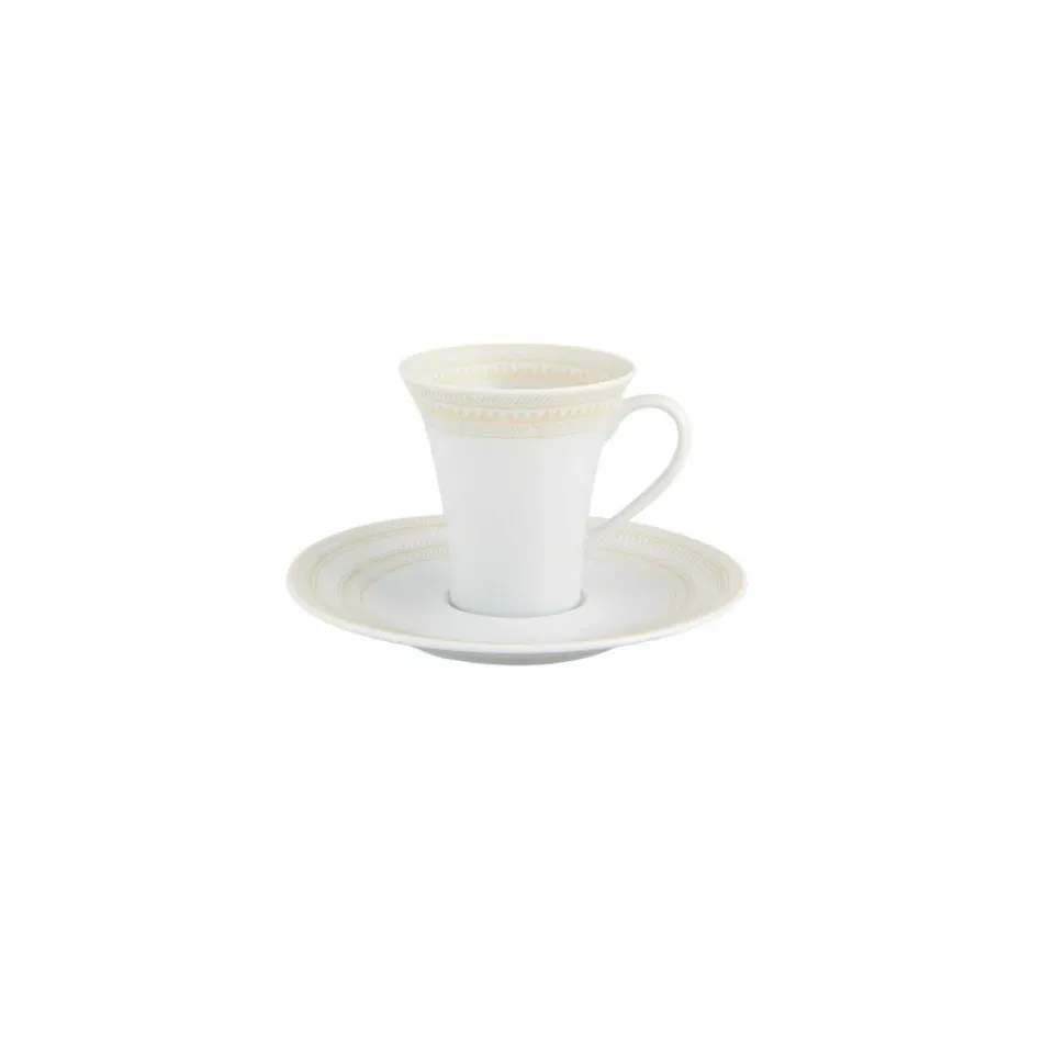 Ivory Coffee Cup And Saucer