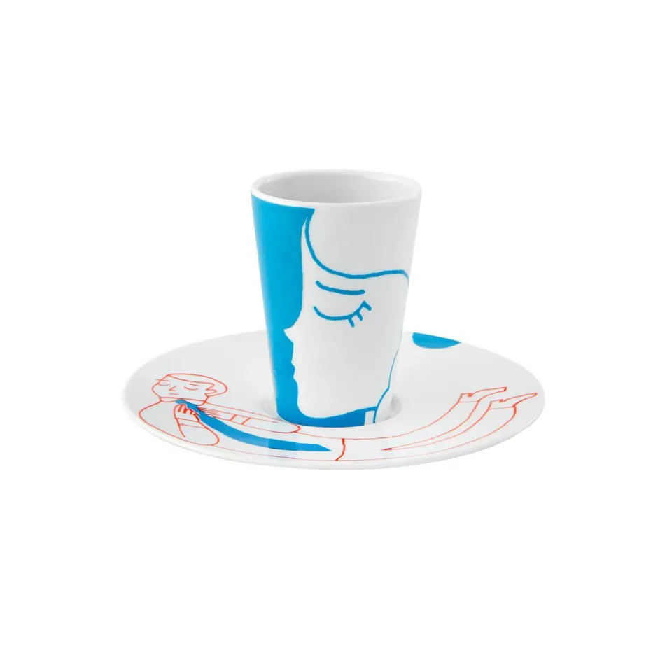 Escape Goat Espresso Cup And Saucer II