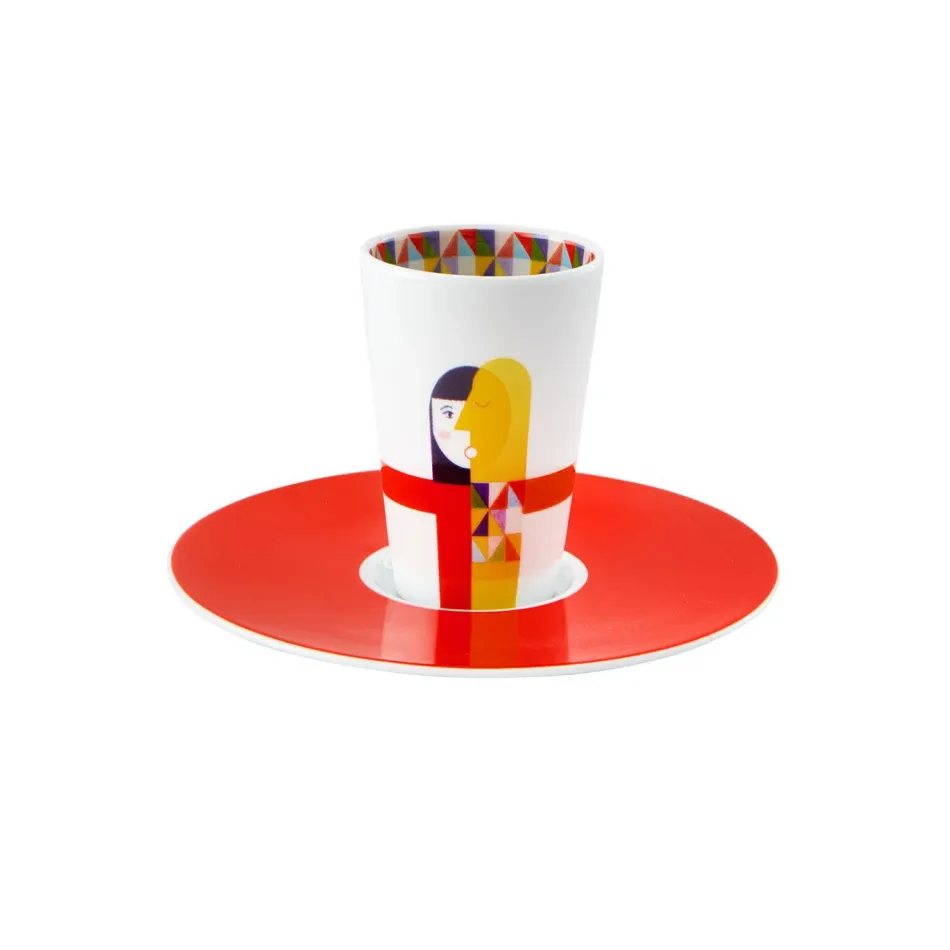 Escape Goat Espresso Cup And Saucer IV