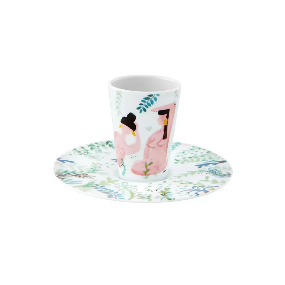 Escape Goat Espresso Cup And Saucer VI