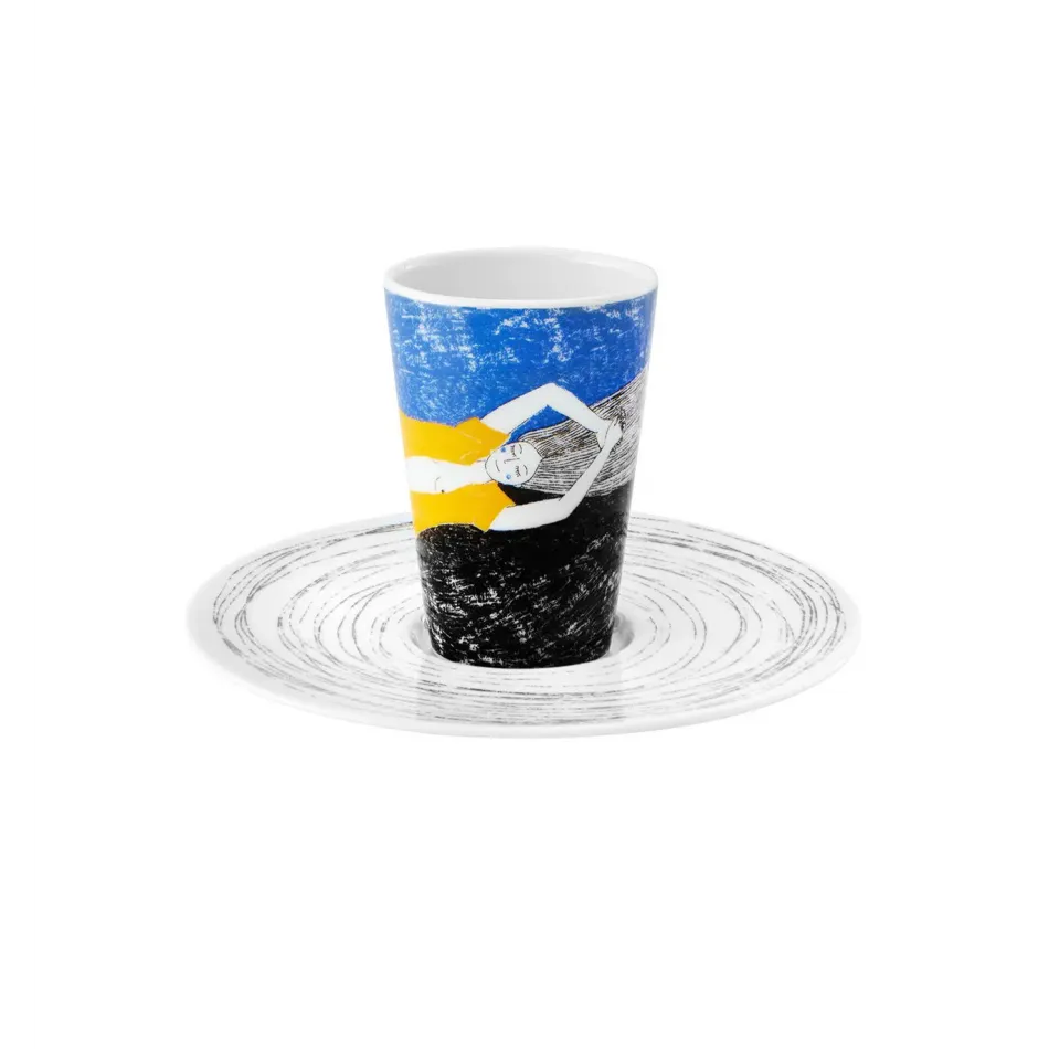 Escape Goat Espresso Cup And Saucer VII