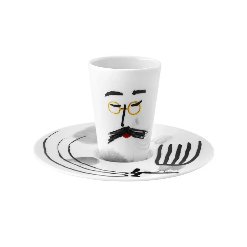 Escape Goat Espresso Cup And Saucer XV