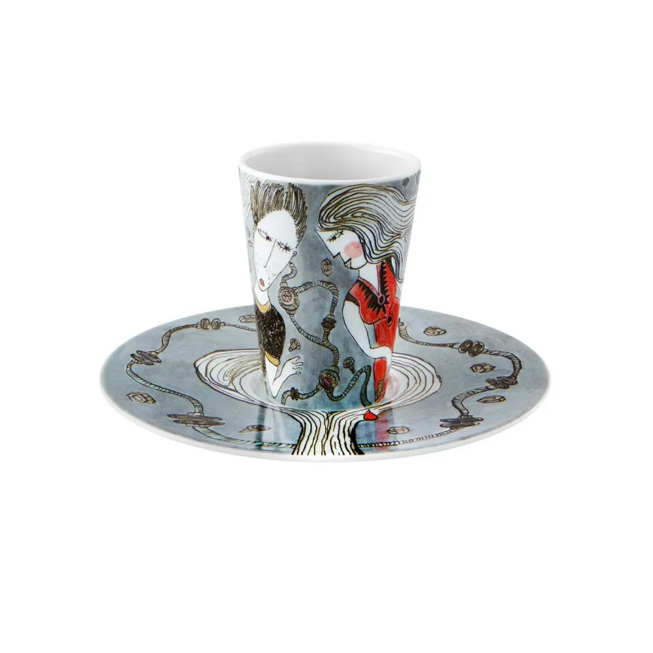Escape Goat Espresso Cup And Saucer XVII