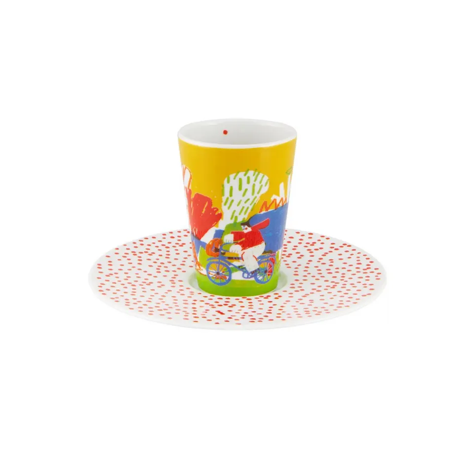 Escape Goat Espresso Cup And Saucer XX