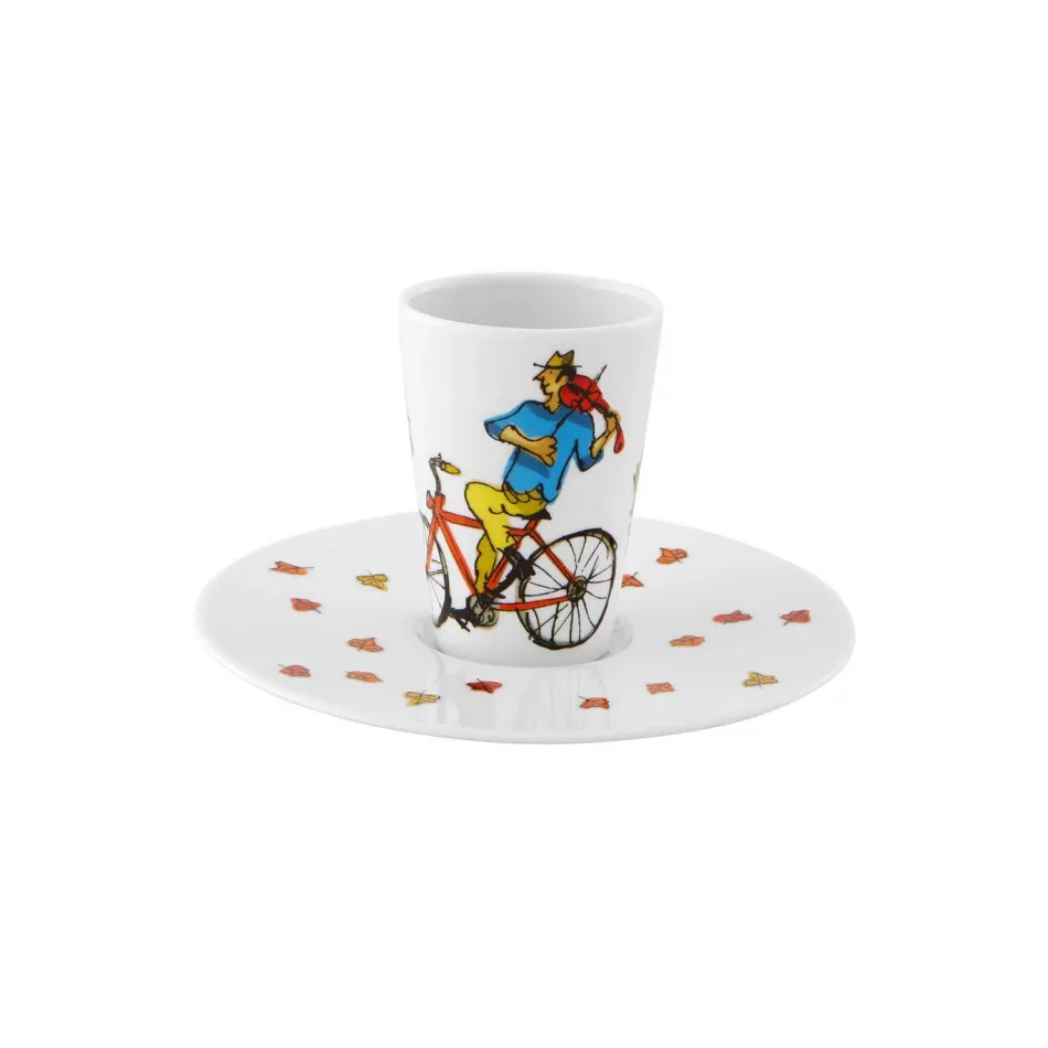 Escape Goat Espresso Cup And Saucer XXXV