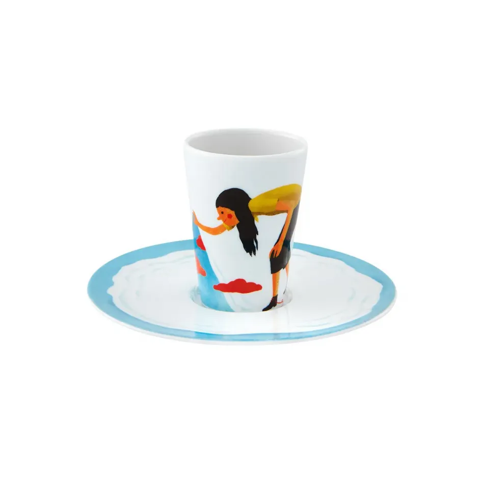 Escape Goat Espresso Cup And Saucer XXXVI