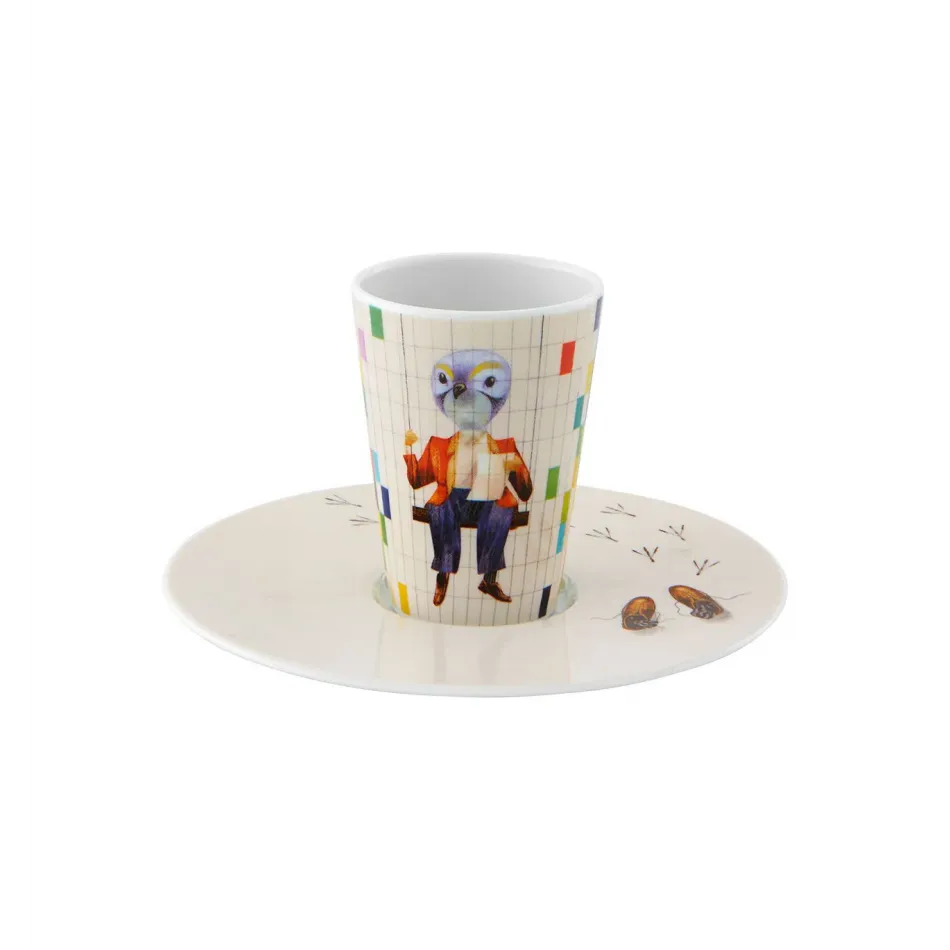 Escape Goat Espresso Cup And Saucer XXXVII