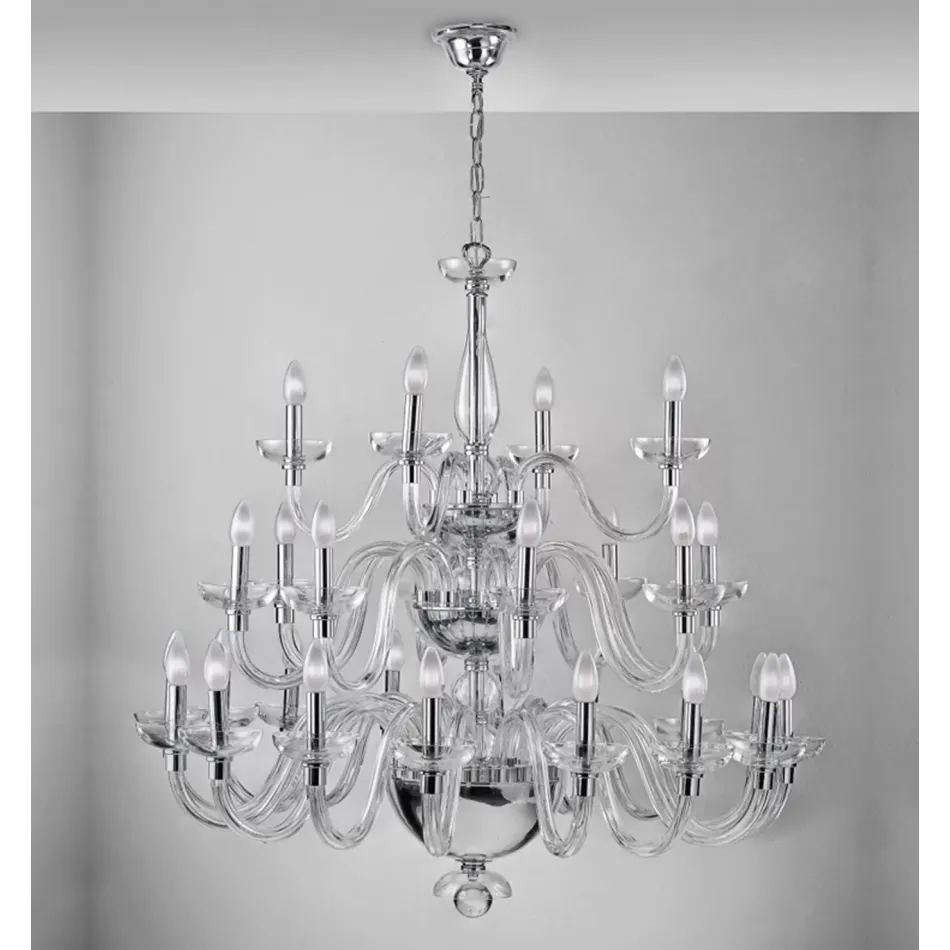 Diamond Chandelier With 3 Levels And 21 Arms (Special Order)